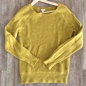 J. crew waffle crew neck sweater